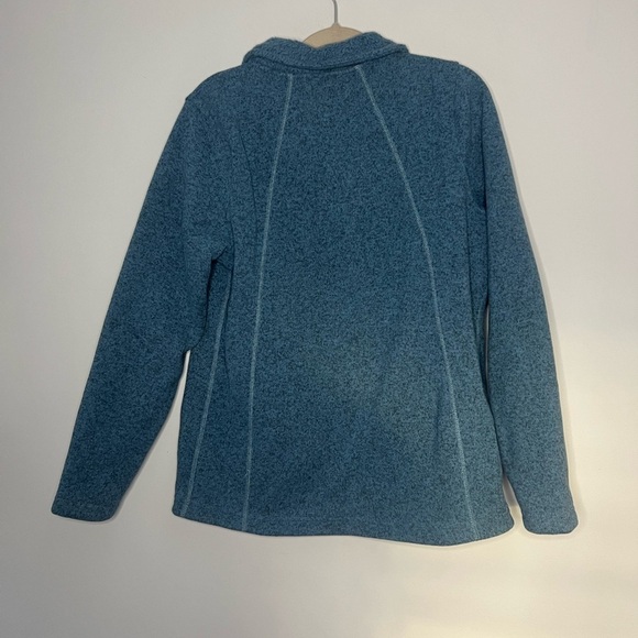 The North Face Women’s Heather Mock Neck Zip Up Fuzzy Fleece Jacket Large - Picture 5 of 5